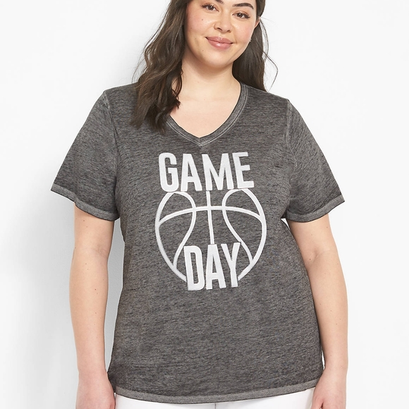 🛑Sale🛑 Lane Bryant Basketball Gameday Graphic Tee Sz. 14/16 - Picture 4 of 5